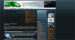 Desktop Screenshot of greenpolitics.healthwealthandmusic.co.uk